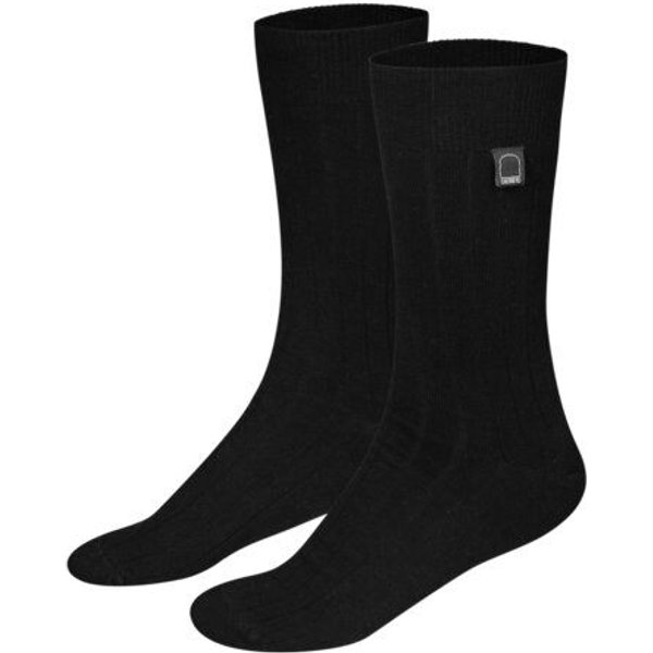 Dailybread Bio-Business-Socken gerippt, schwarz, 4er Pack