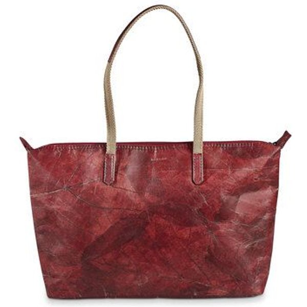 BELEAF Vegane Tasche "SHOP LEAF" aus Blattleder