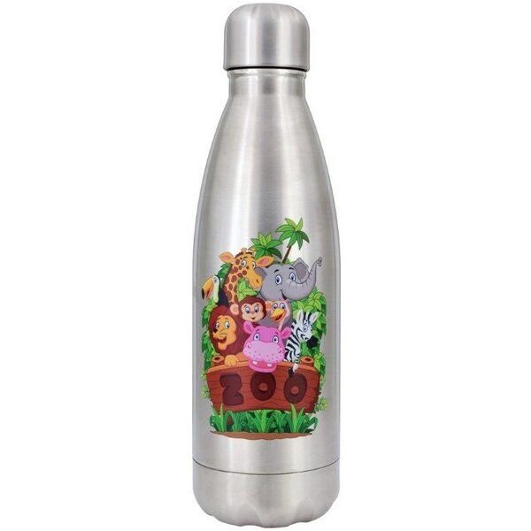 Dora's Dora’s Kinder-Thermoflasche "Zoo" (350ml) – Edelstahl & Vakuumisoliert