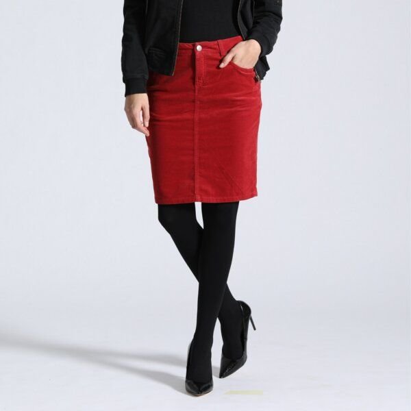 Feuervogl Kordrock Svea Pencil-Skirt