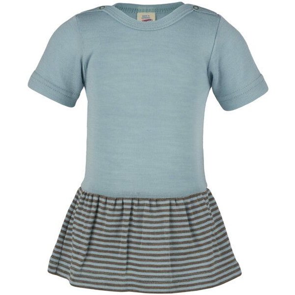 Engel natur Baby Body *Gletscher* kurzarm Wolle/Seide GOTS | Engel