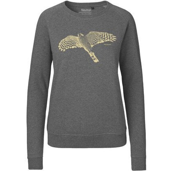 Peaces.bio - handbedruckte Biomode Bio Damen-Sweatshirt Sperber