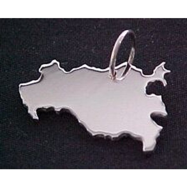 S.W.w. Schmuckwaren MECKLEMBURG-VORPOM. Kettenanhänger in 925 Silber