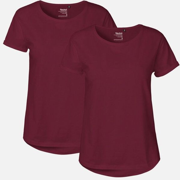 Doppelpack Neutral® Ladies Roll Up Sleeve T-Shirt