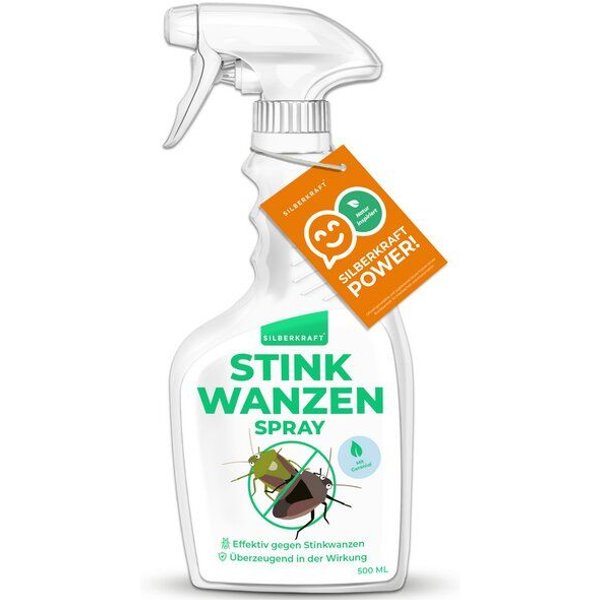 Silberkraft Stinkwanzen Bekämpfung Spray 500 ml - gegen Schaben, Wanzen und andere Ungeziefer