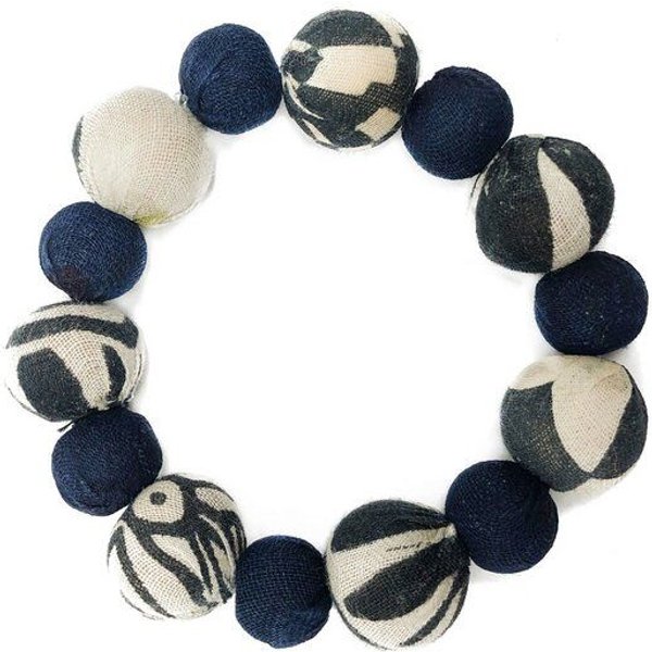 Worldfinds Kantha Armband Bauble Indigo