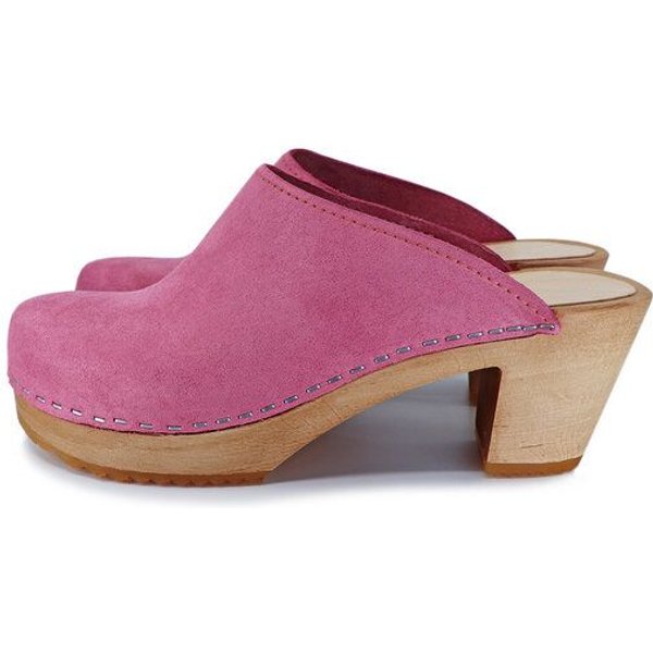 LIV - schwedische Holz Clogs von me&myclogs - high mid heel