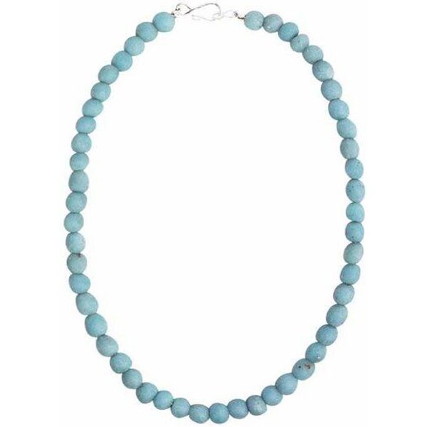 Global Mamas Halskette mit Perlen aus Recycling Glas, 46 cm