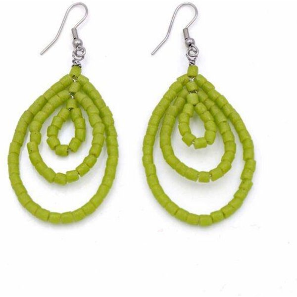 Ohrhänger "Sankofa" aus Recycling Glas, Global Mamas