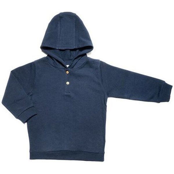 Leela Cotton Baby Kinder Kapuzenshirt Bio-Baumwolle Kapuzenpullover Pullover 2024