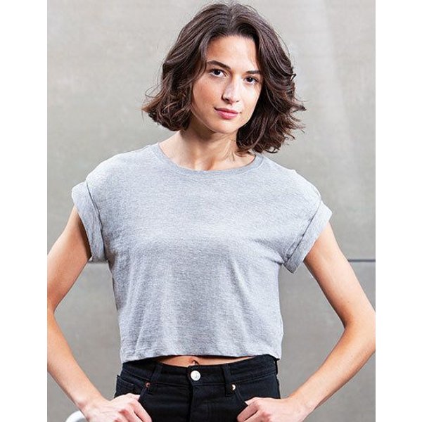 Mantis Damen T-Shirt Cropped Bauchfrei kurz