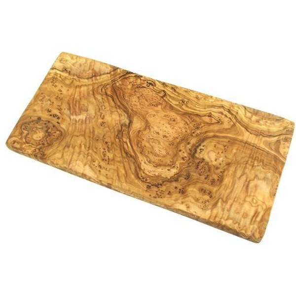 Olivenholz erleben Frühstücksbrett ECKIG (30 x 15 cm) aus Olivenholz