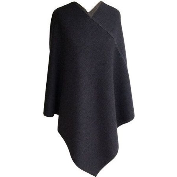 austriandesign.at DreieckPoncho reversibel dick aus extrafeiner Merinowolle