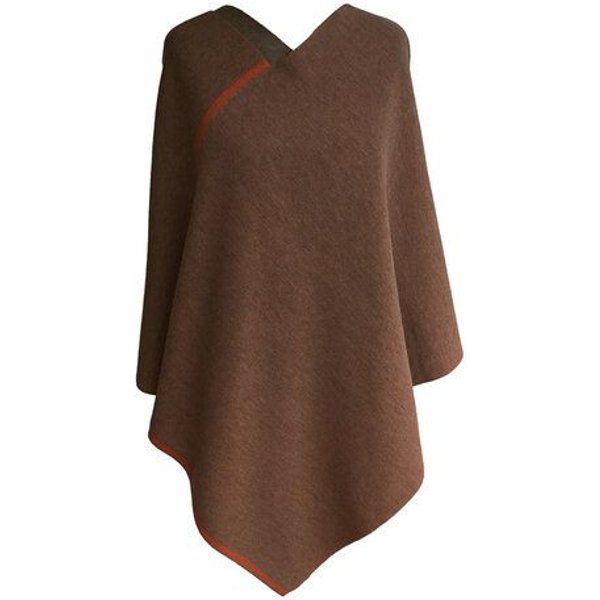 austriandesign.at DreieckPoncho reversibel dünn aus extrafeiner Merinowolle