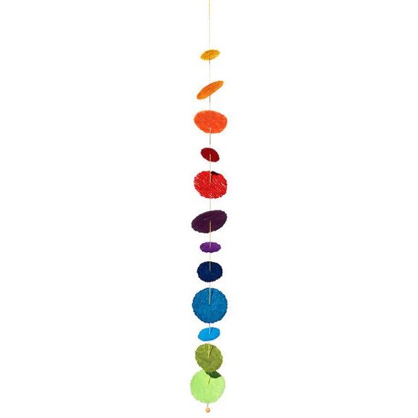 Sundara Deko-Girlande CASCADE RAINBOW aus handgeschöpftem Baumwollpapier