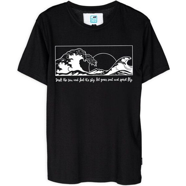 GARY MASH Shirt Welle aus Biobaumwolle