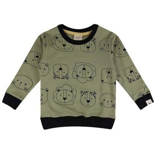 Baby Sweatshirt *Cub Faces* GOTS & BIO | Turtledove London