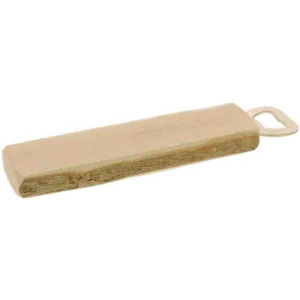 Mitienda Shop Flaschenöffner aus Holz mit Rinde rustikal 20cm