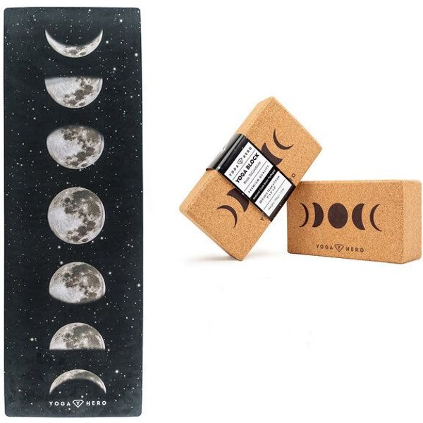 Yoga Hero Yoga Set: Classic Yogamatte + 2 Yogablöcke