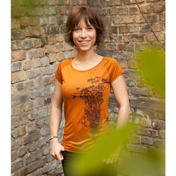 päfjes Pflanzen Kolibri V2 - Fair gehandeltes Tencel Frauen T-Shirt