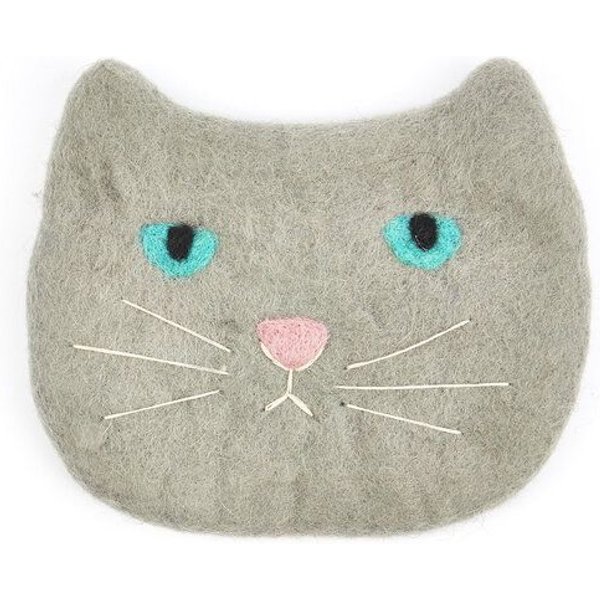 short'n'pietz handgefilztes Täschchen "Katze" mit Reißverschluß