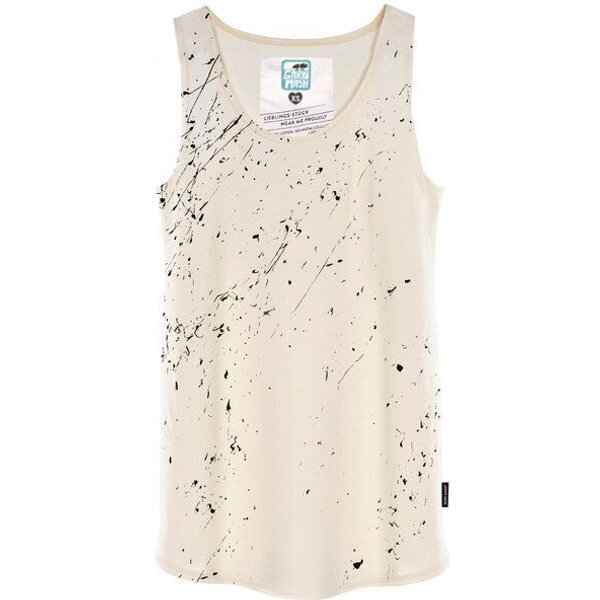 GARY MASH Tanktop mit Farbspritzern aus Bio-Baumwolle