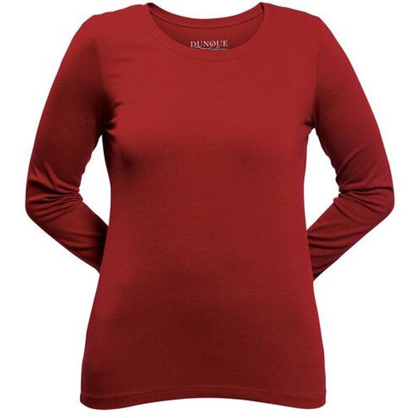 Dunque Damen Shirt Langarm Baumwolle (Bio) mit Elasthan