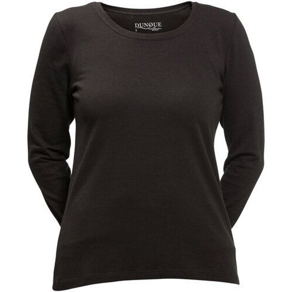 Dunque Damen Shirt Langarm Baumwolle (Bio) mit Elasthan