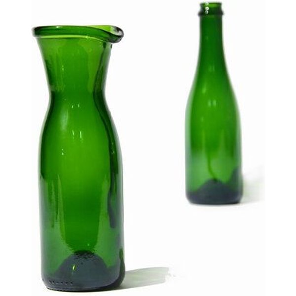 SAMESAME Upcycling Karaffe aus Piccolo-Champagnerflasche (0,37 l)