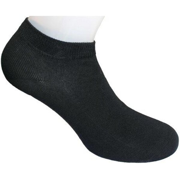 108 Degrees 7er Pack Damen Sneaker Socken schwarz GOTS