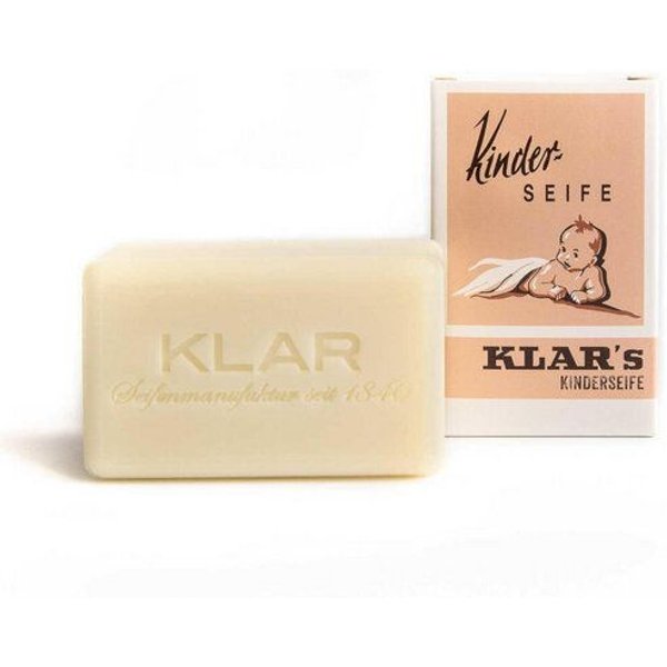 Klar Seifen – Kinderseife (100 g, Milde Pflanzenölseife mit Kräuterextrakten)
