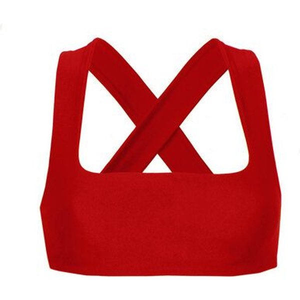 RENDL Top No.1 - Bikini Top mit breiten, überkreuzten Trägern