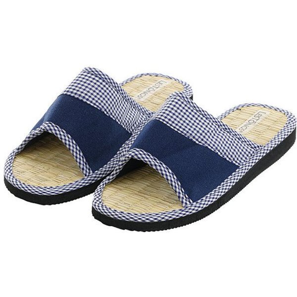 Les Tôngs JUNCUS-W Vichy Karo gesunde Zimtlatschen - vegane Flip-Flops mit Zimtsohle