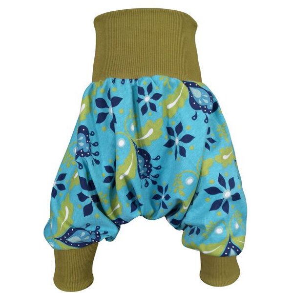 liebewicht Yogahose Pumphose Bio Jersey "Blütenregen" mit Bündchen nach Wahl
