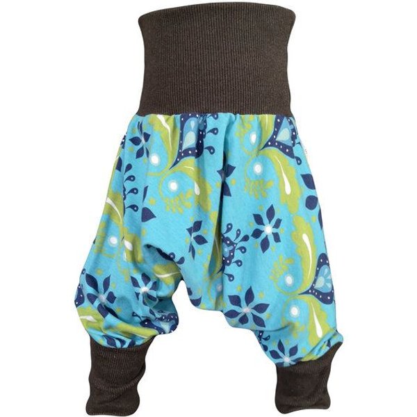 liebewicht Yogahose Pumphose Bio Jersey "Blütenregen" mit Bündchen nach Wahl