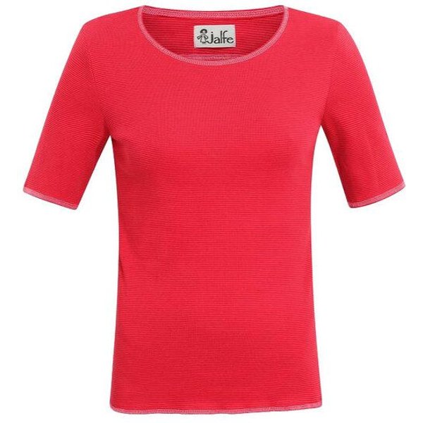 Jalfe Kurzarmshirt Baumwolle geringelt