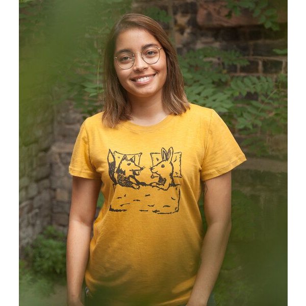 päfjes Fuchs & Hase - Frauen T-Shirt - Fair gehandelt aus Baumwolle Bio - Slub