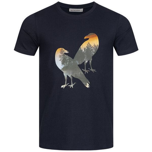 NATIVE SOULS T-Shirt Herren - Two Crows