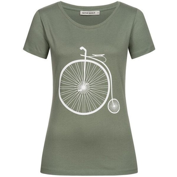 NATIVE SOULS T-Shirt Damen - Retro Bike