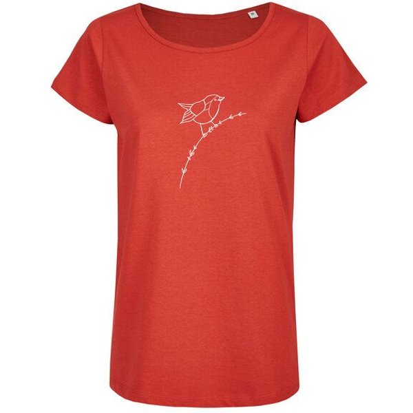 Brandless Basic Bio T-Shirt (ladies) Nr.2 Rotkehlchen GOTS 155g/m²