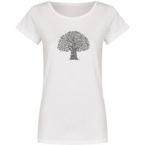 Brandless Basic Bio T-Shirt (ladies) Nr.2 tree life GOTS 155g/m²