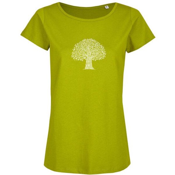 Brandless Basic Bio T-Shirt (ladies) Nr.2 tree life GOTS 155g/m²