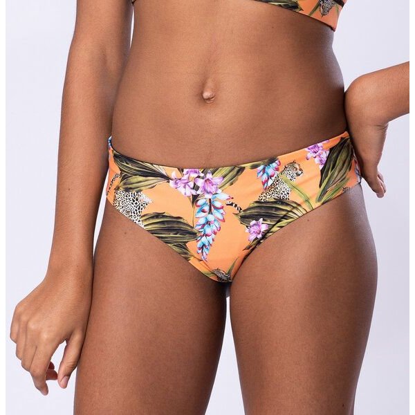 Flying Love Birds "Exotic Orange" - Bikini Hose zum Wenden - Schwarz