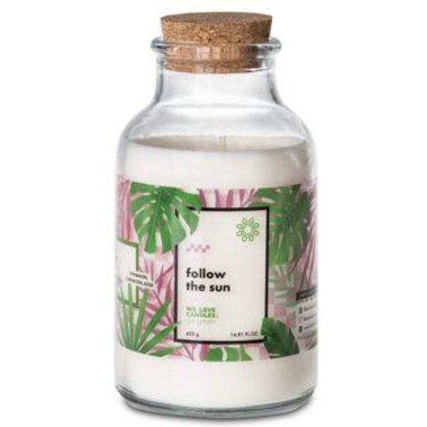 We Love Candles Duftkerze GoGreen "Follow the Sun" aus Sojawachs, 100% vegan