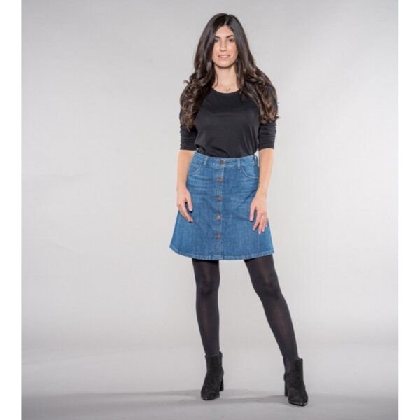 Feuervogl Sonia | A-shape Skirt | DENIM