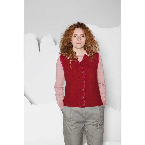 Grenz/gang Strickweste SUSANNE aus Schurwolle (kbT)