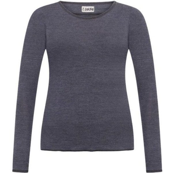 Jalfe Longsleeve Wolle plain melange