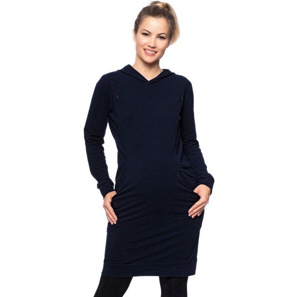 Milchshake ISLA warmes Umstands-und Stillkleid aus Bio Baumwolle