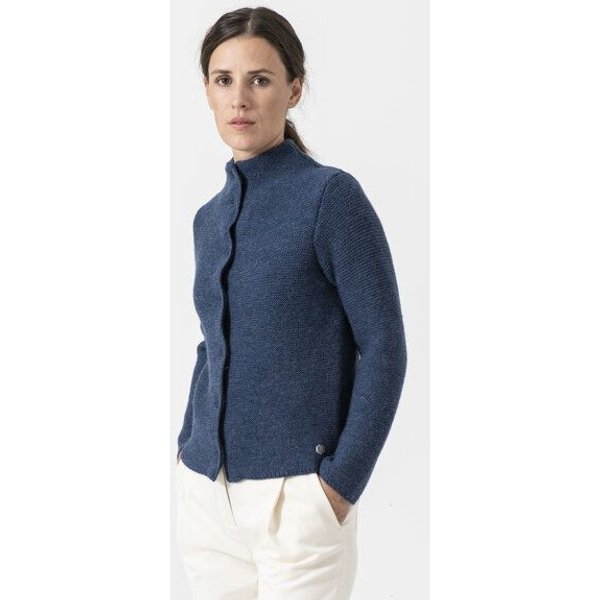 Grenz/gang Damen Strickjacke ELLY aus Schurwolle (kbT) - uni