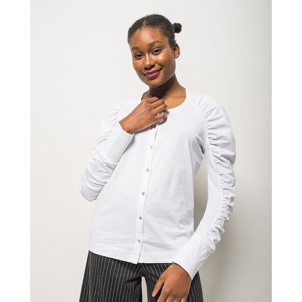 Alma & Lovis Shirtbluse aus Bio-Baumwolle | Ruffle Blouse